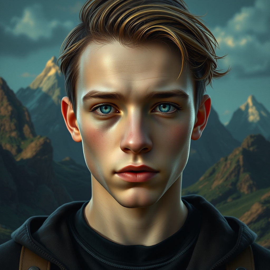 Fantasy Portrait of Young Man in Unreal Engine Style
