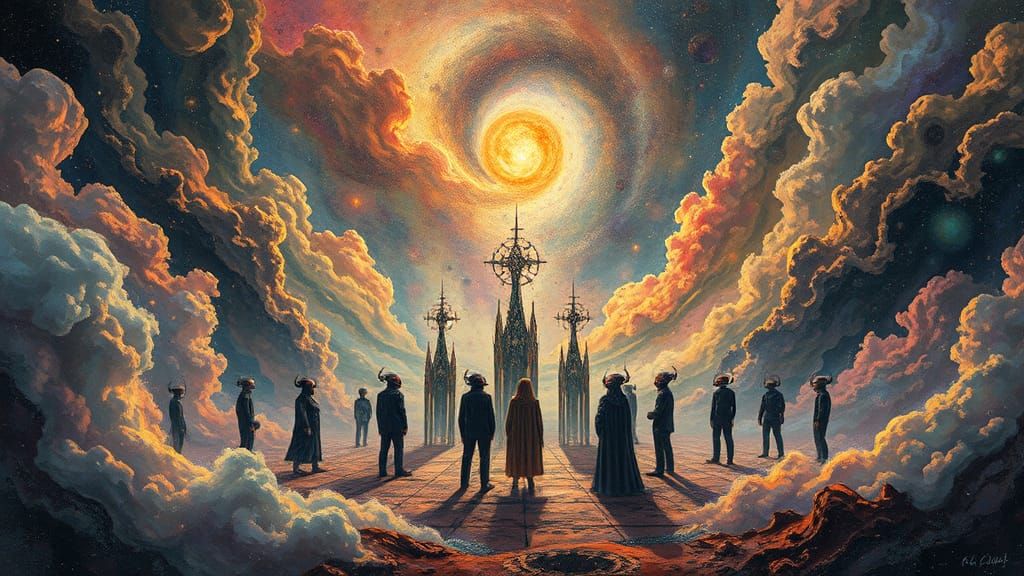 Surreal Dadaist Gathering in Andromeda System