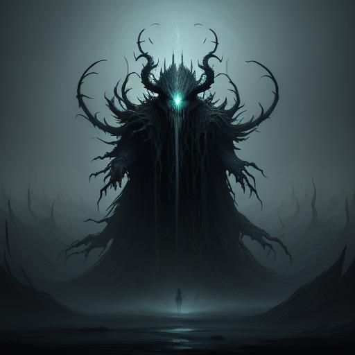 Terrifying Phage Drains Life in Dark Fantasy Art