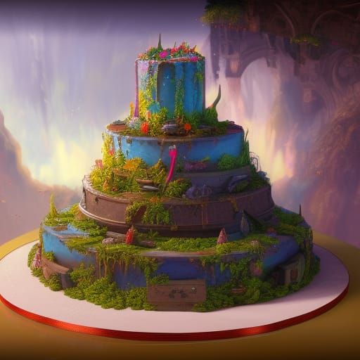 Musical Cake: Detailed Fantasy Concept Art