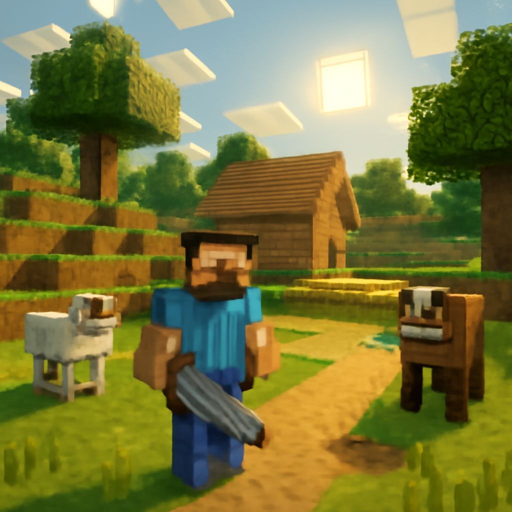 AI Generated Minecraft Landscape