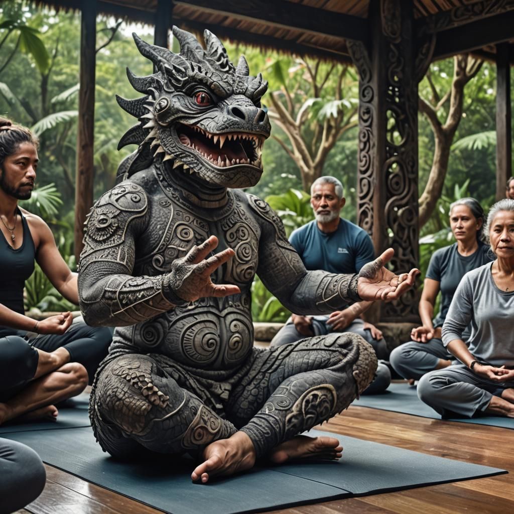 Taniwha Yoga Class..