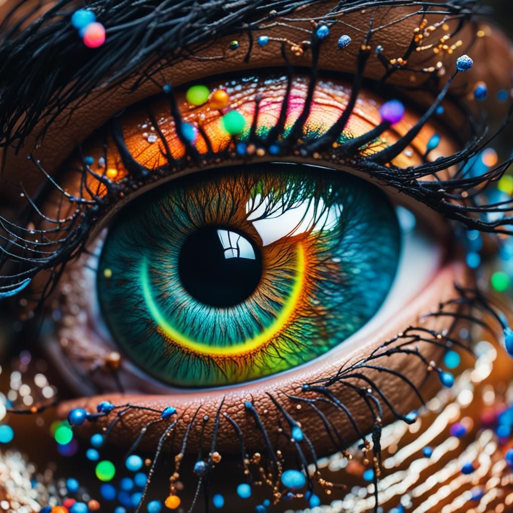 Photorealistic eye.