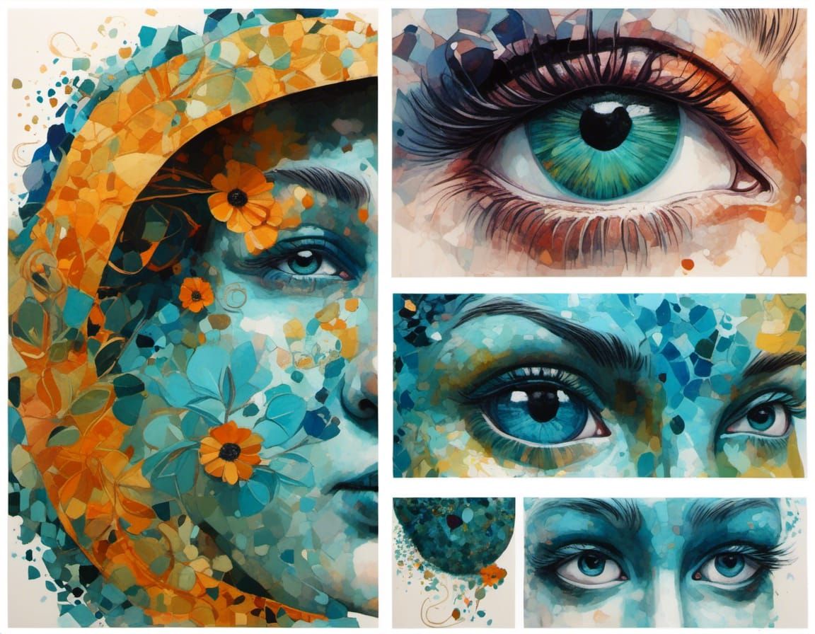 Christmas Winter Wonderland Gouache Painting