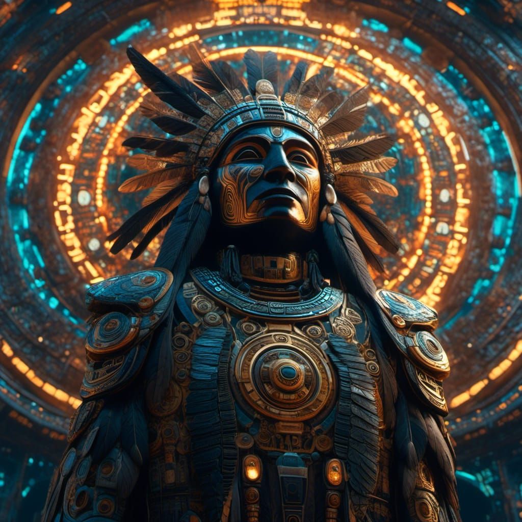 Satellite Gazes at Earth: Indigenous Futurism Style