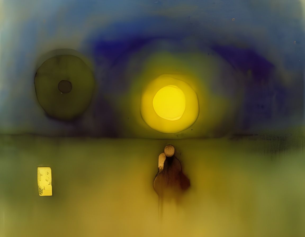 Ethereal Serenity: Watercolor in Odilon Redon Style