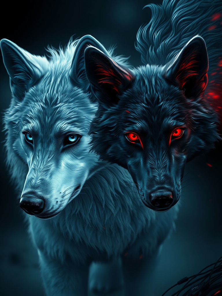 Wolves of Light and Shadow: Fantasy Concept Art