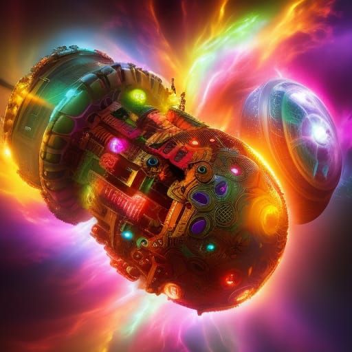 Colorful Brain Explosion: Digital Matte Painting