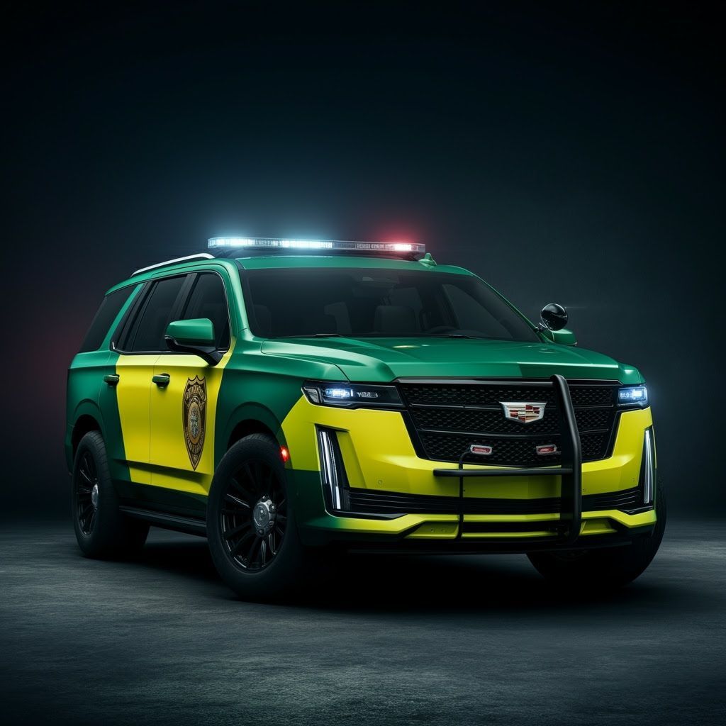 Carbrock Police Escalade in Green and Yellow