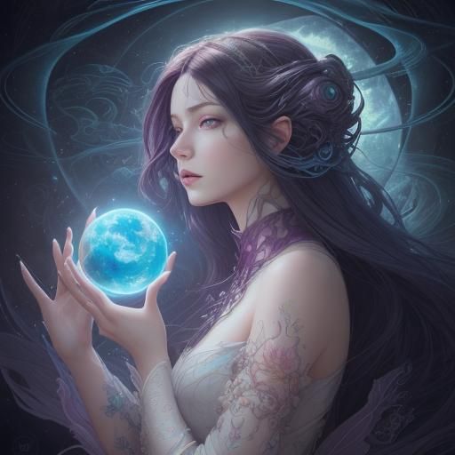 Ethereal Sci-Fi Dreamscape in Solar Punk Colors