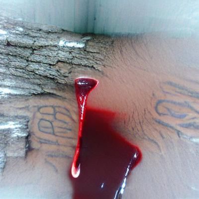 Abstract Close-Up of Blood Texture