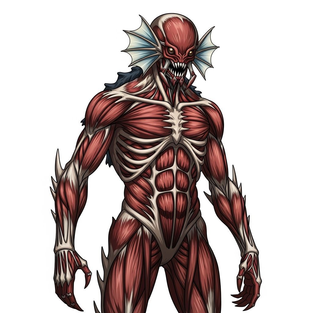 Massive Arthropod Monster in Vibrant Anime Style