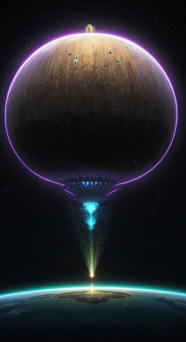 Cigarette Smoking Aliens on Metallic Triangle Planet