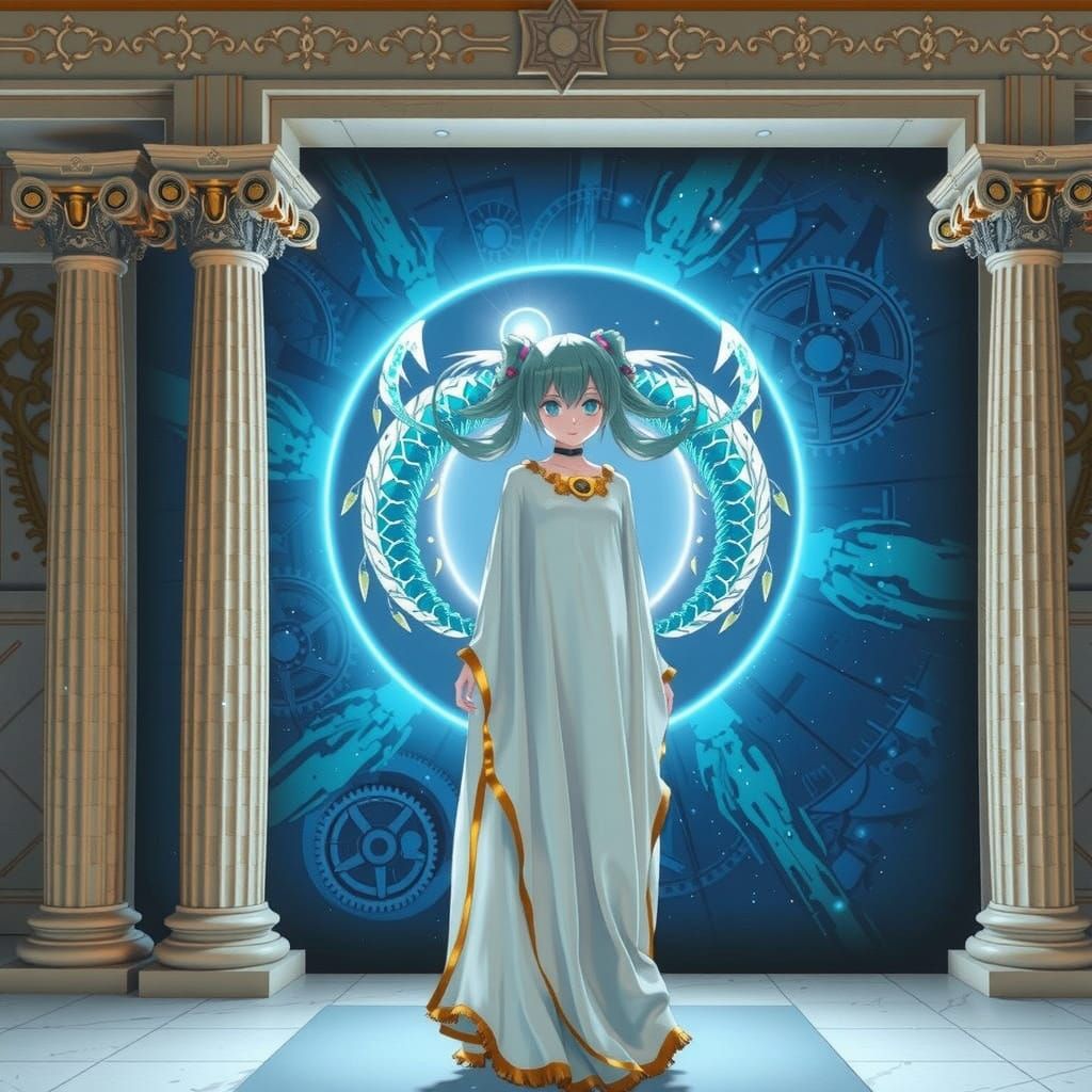 Steampunk Angel, Hatsune Miku, in Celestial Attire