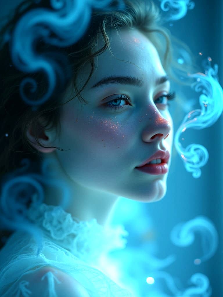 Ethereal Portrait in Dreamcore Surrealism