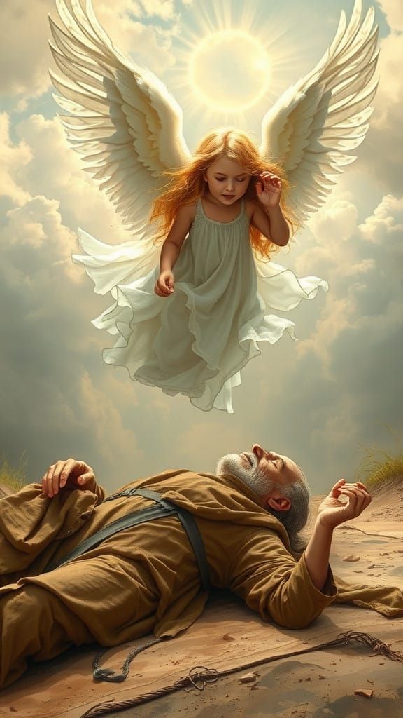 Angel Girl Descends with Compassionate Guidance