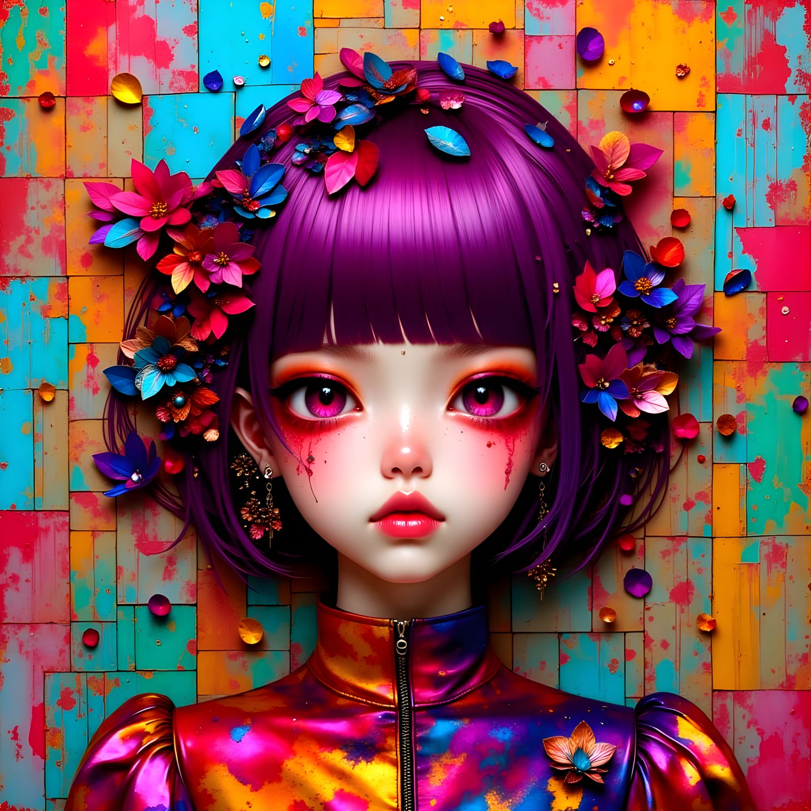 Vibrant Dystopian Wonderland