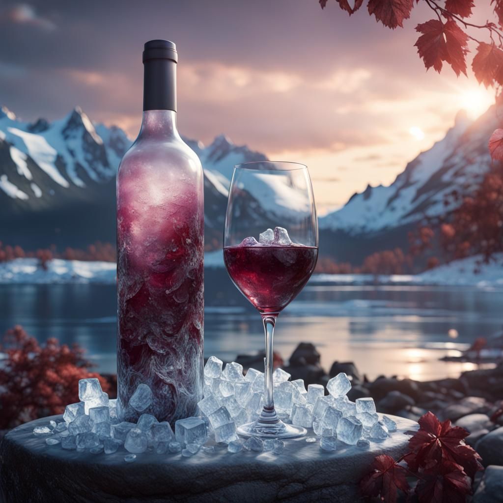 Pearly Wine in Alaska: Detailed Matte Painting