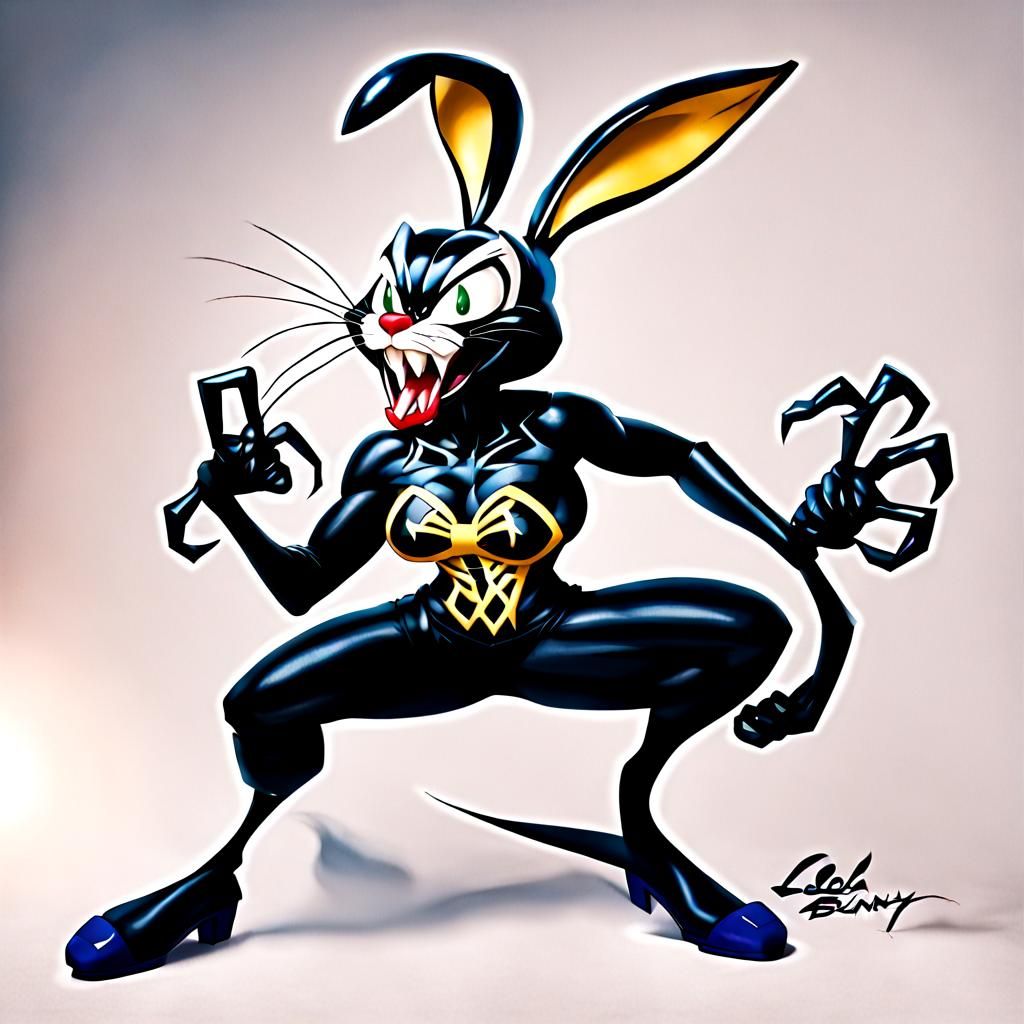 Lola Bunny as Venom Transformation