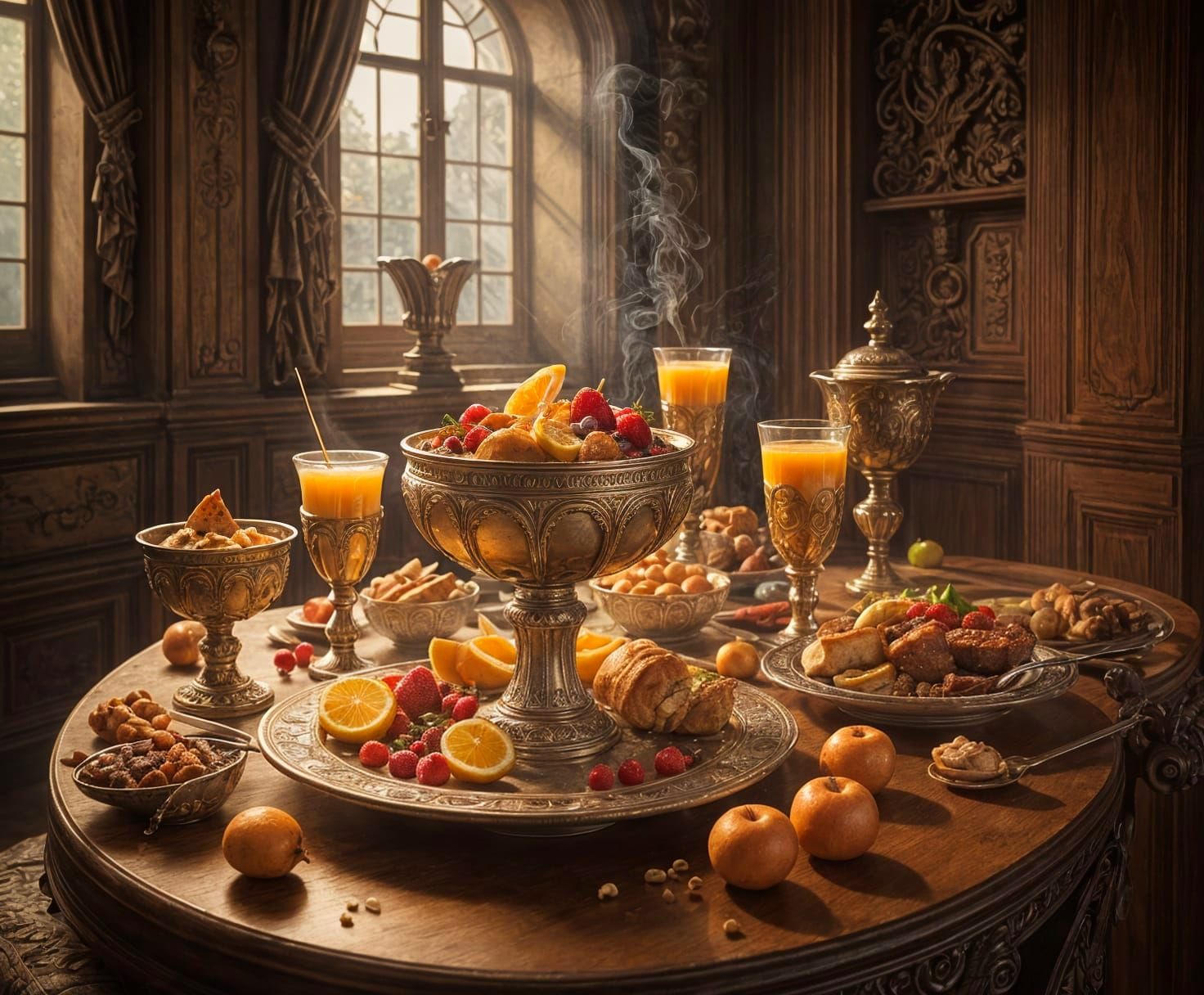 Fantastical Breakfast of Champions in Glowing Mist