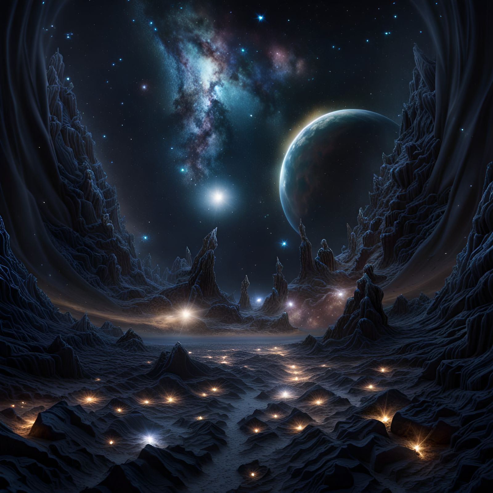 Mystic Realms: Milky Way in High-Resolution 8k