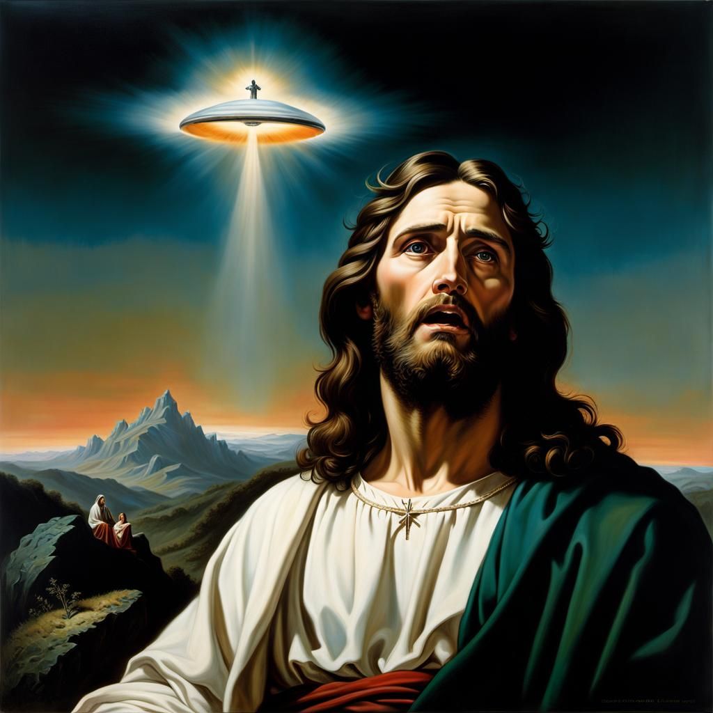 Jesus's Ascension: UFO Encounter on the Mount