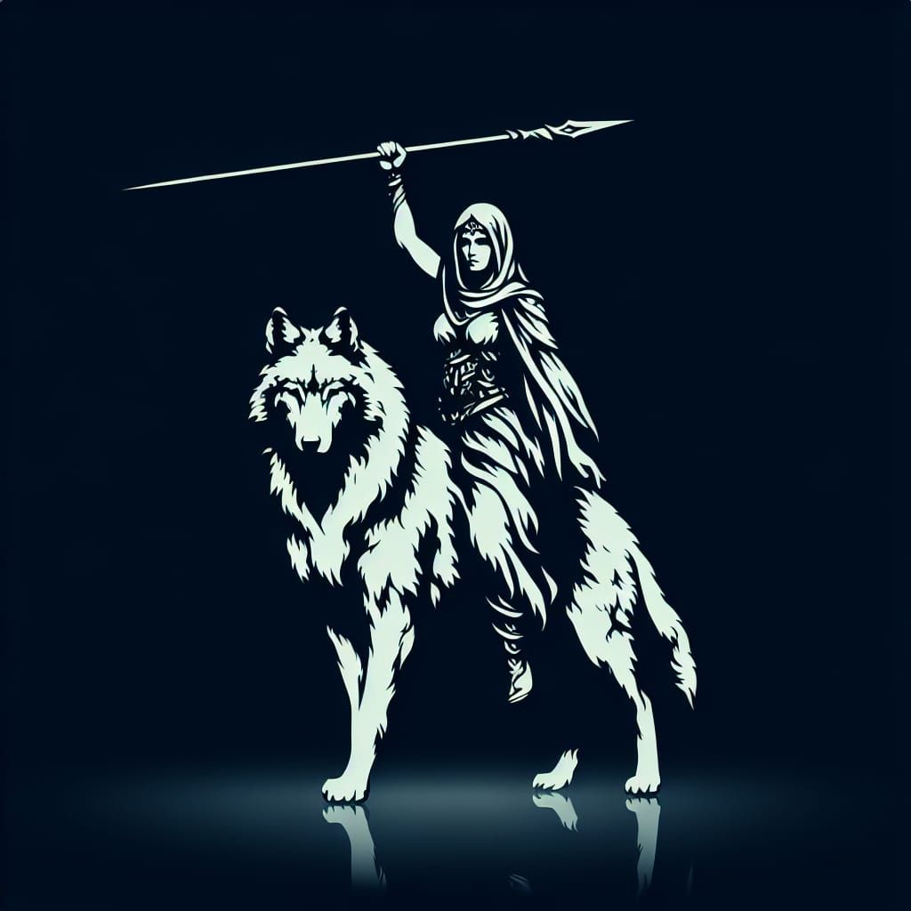 Majestic Warrior on Arcane Wolf