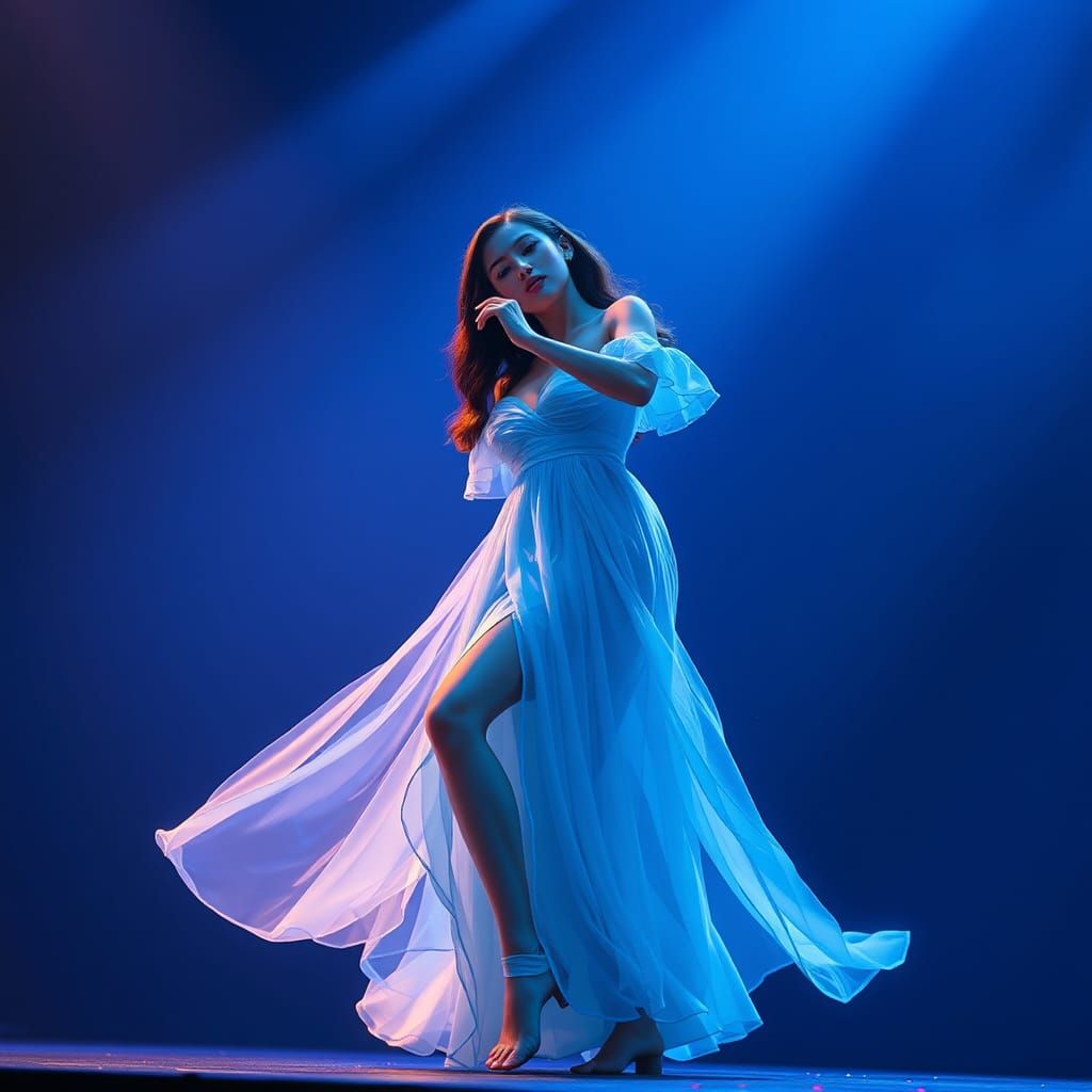 Ethereal Singer in Dreamlike Digital Art