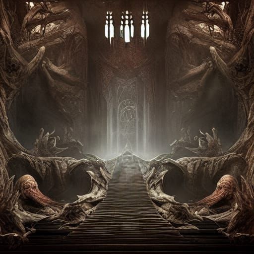 The Devil's Throne Room: Dramatic Digital Painting