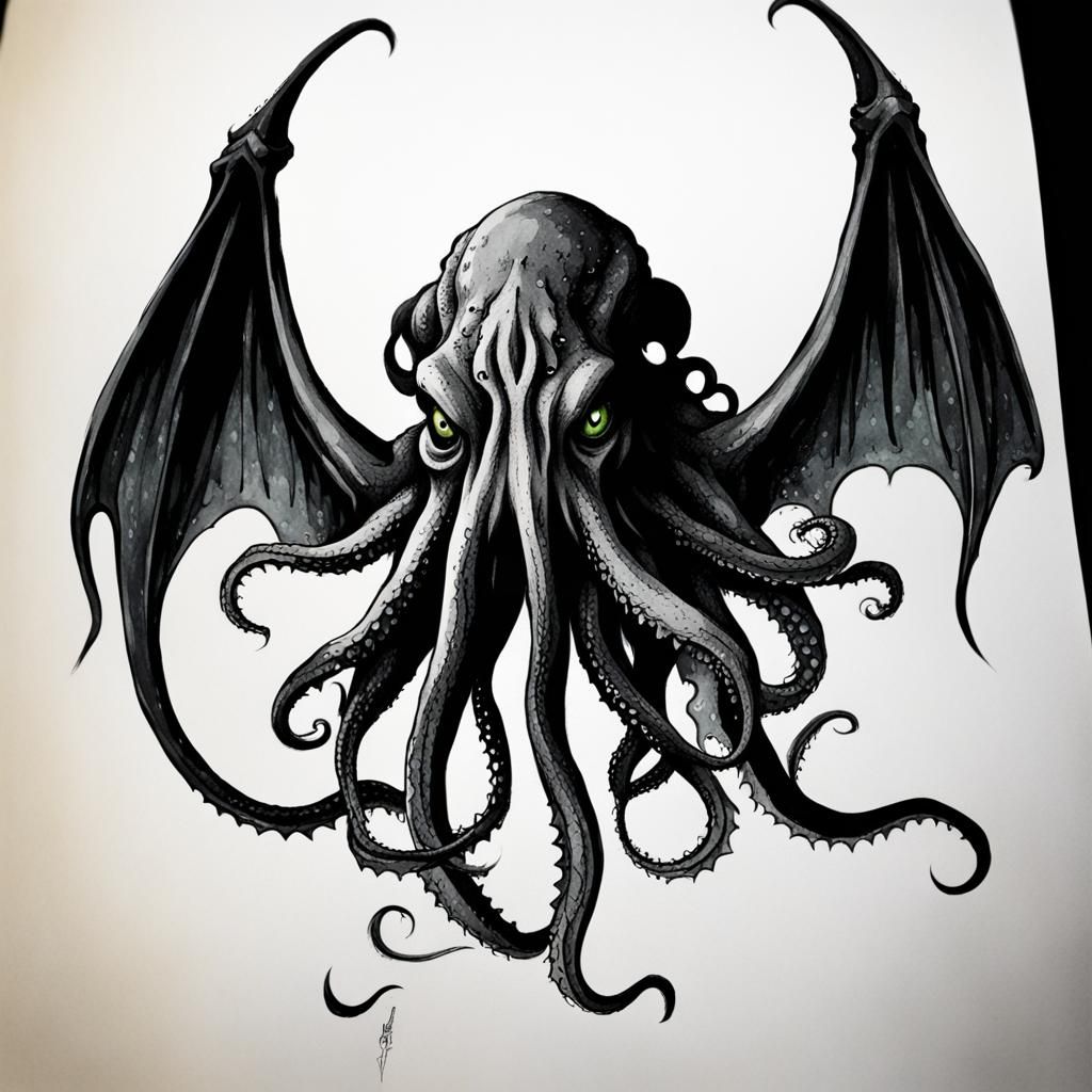 Abstract Inkblot of Cthulhu