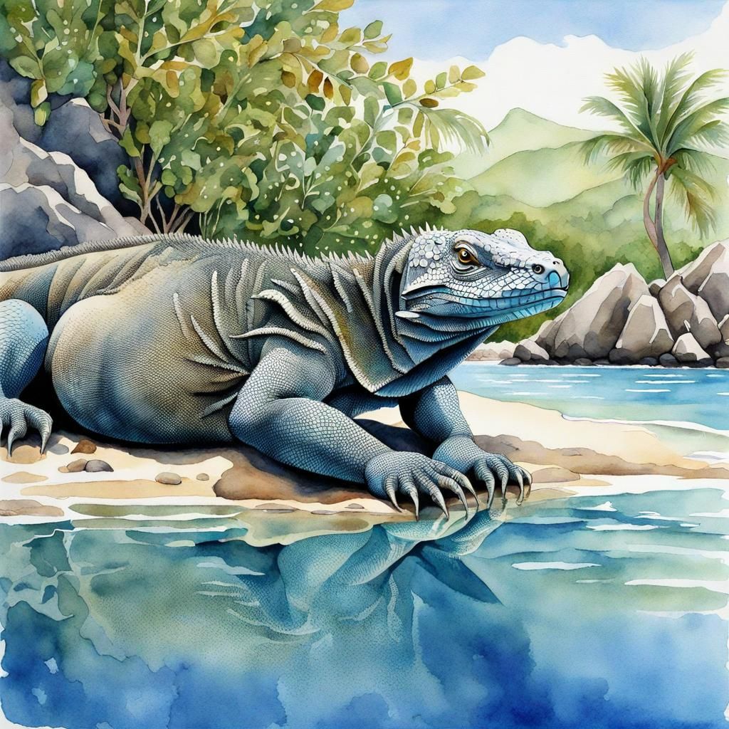 Komodo Dragon, Komodo Island, Indonesia