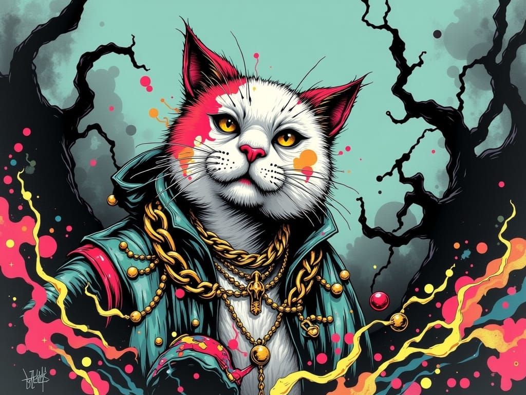 Bored Cat Yarn Club Member in Streetwear