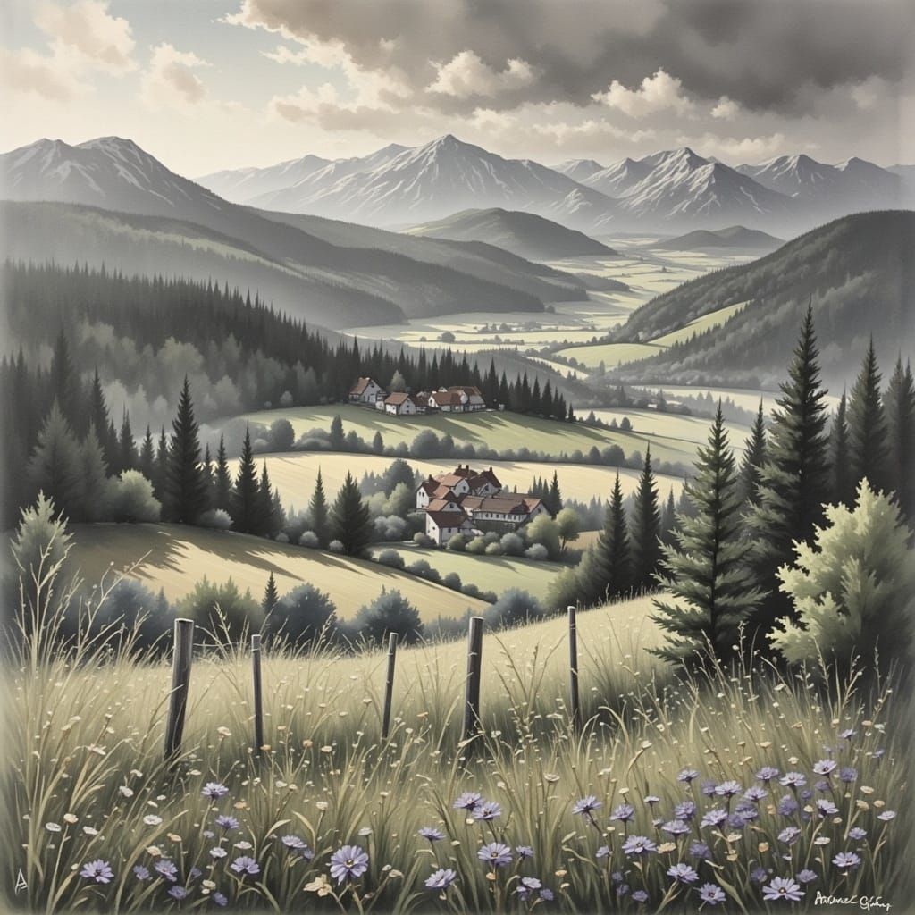 Rhineland-Palatinate Landscape Artwork