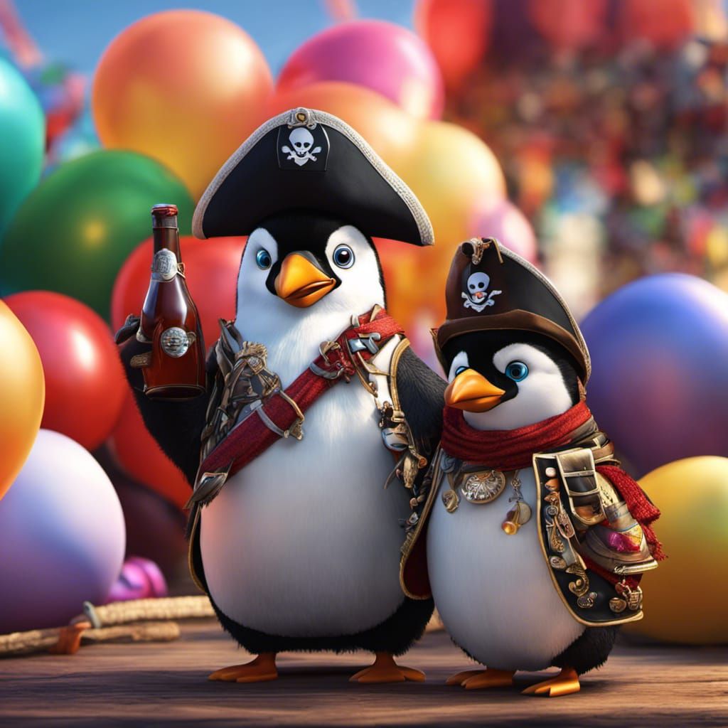 Pirate penguin party 🎈