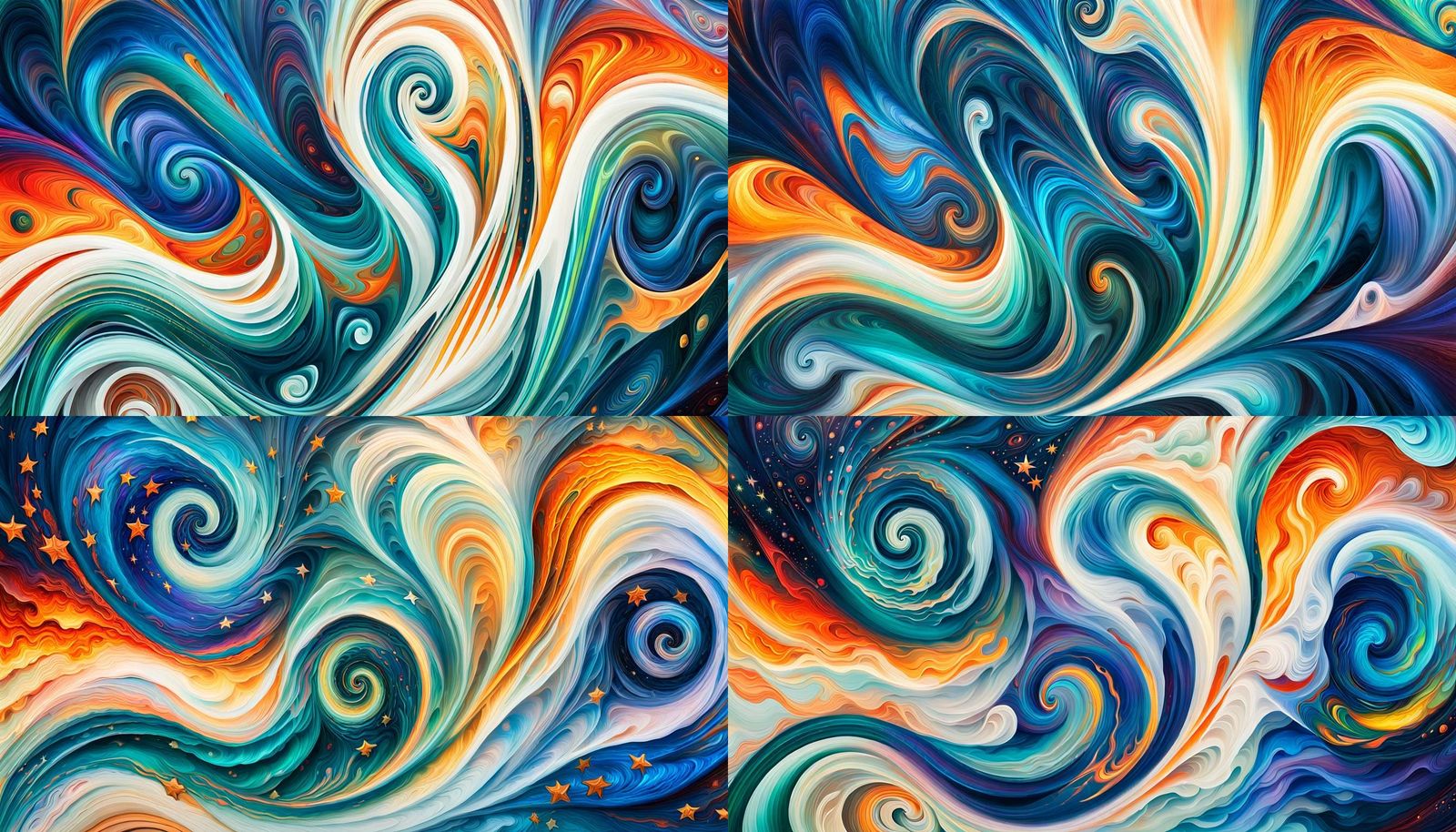 Winged Star-Beings Emerge from Cosmic Maelstrom