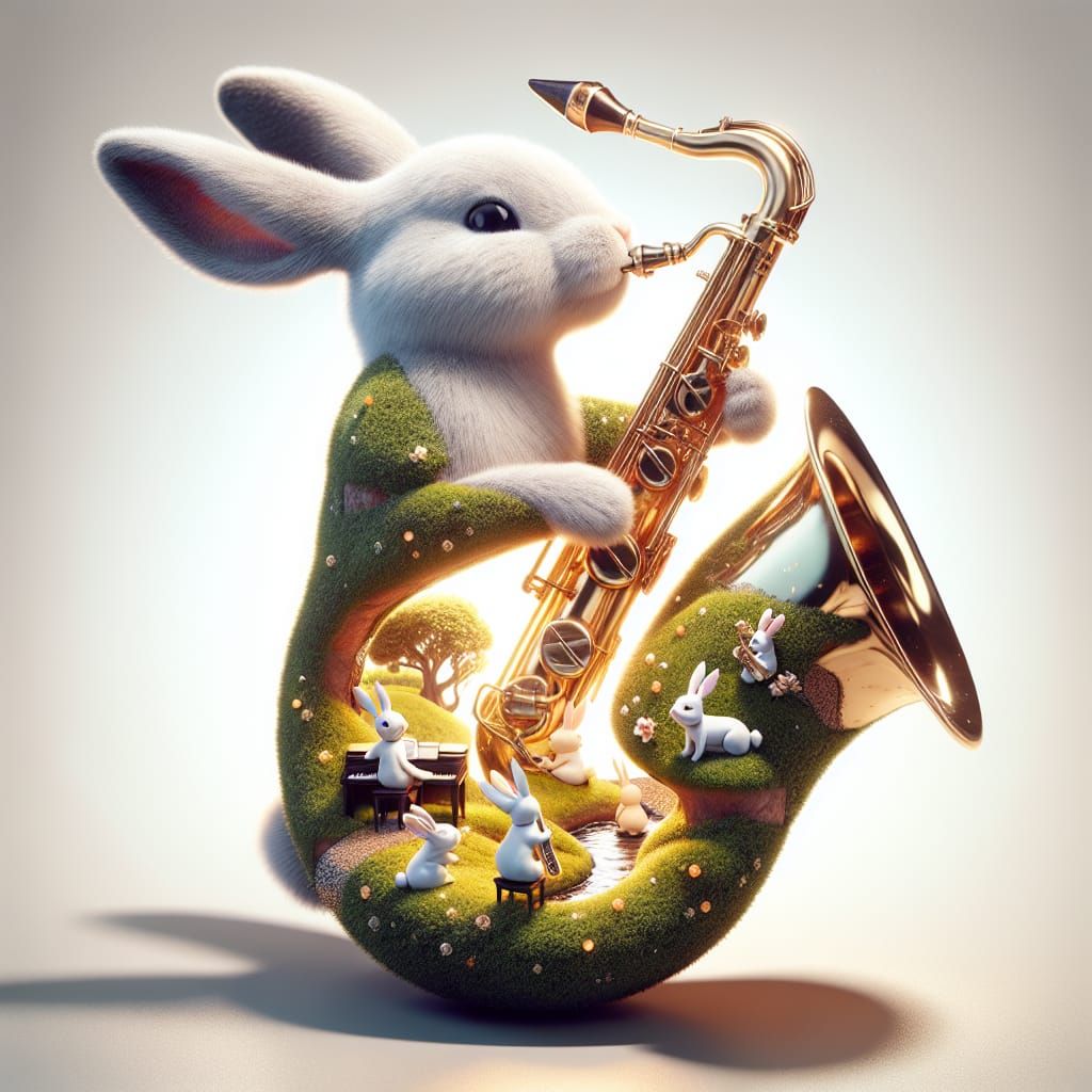 Bunnies playing Jazz