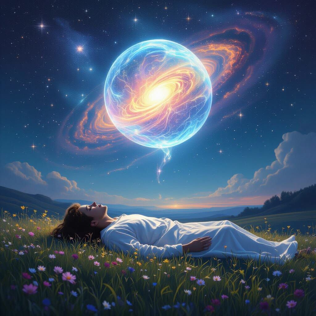 Ethereal Consciousness Ascends from Human Form