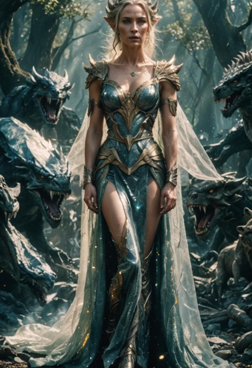 Elven War Goddess: Cinematic Film Still