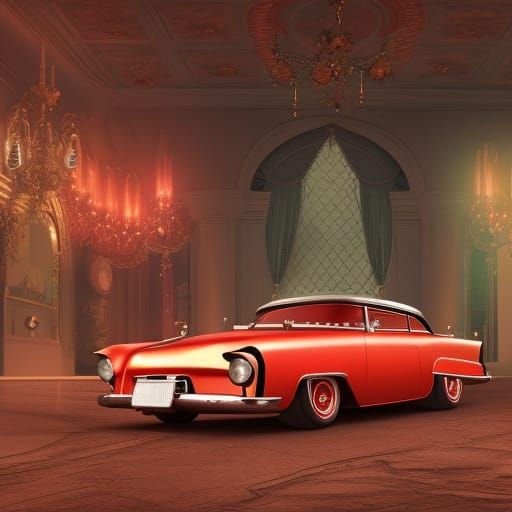 Princesscore 1950s Car Concept Art