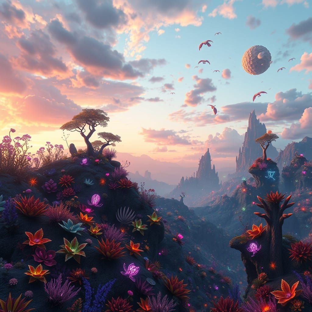 Dreamlike, Vibrant, Fantastical Landscapes
