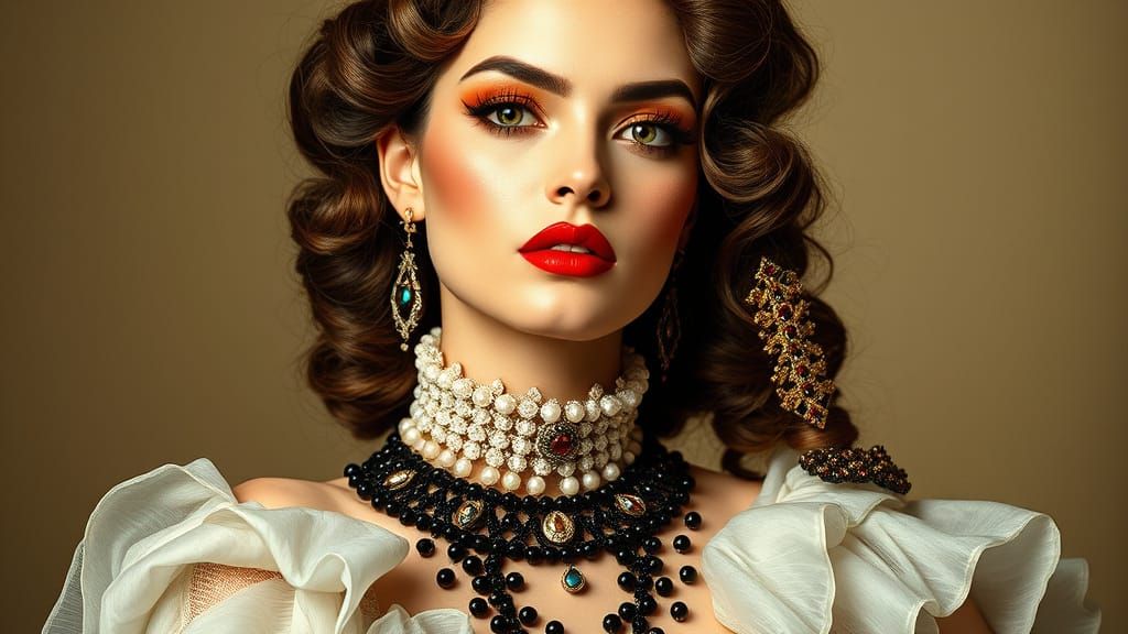 Fashionable Models in the Style of Art Deco