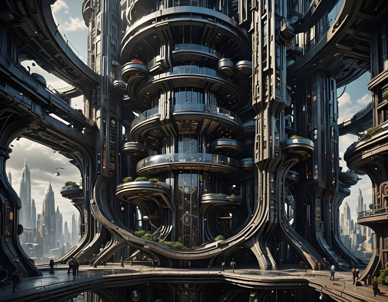 Futuristic Architecture Ascends into Orbit