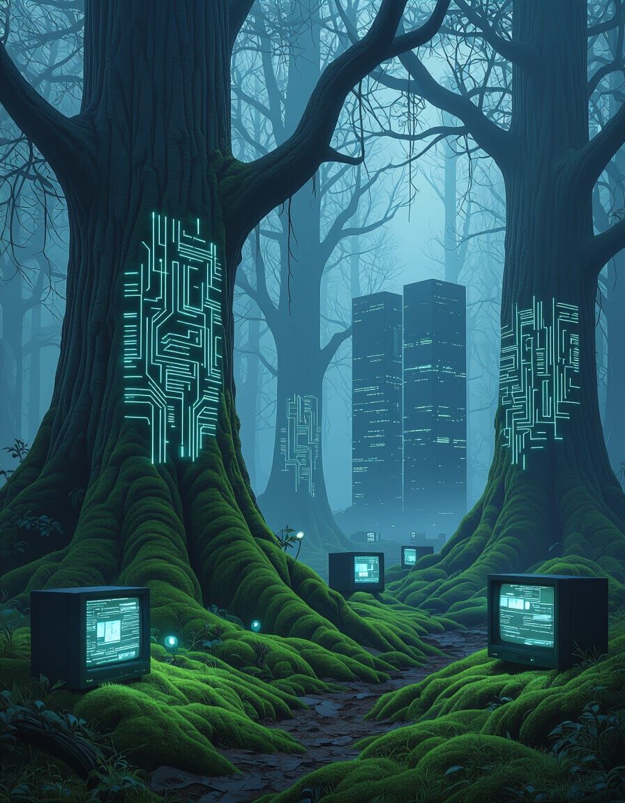 Dreamlike Forest of Organic Technology