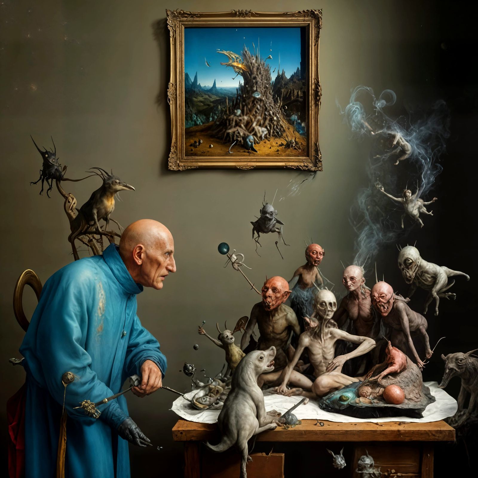 Looks like he succeeded. This time.
Brought one of the small...