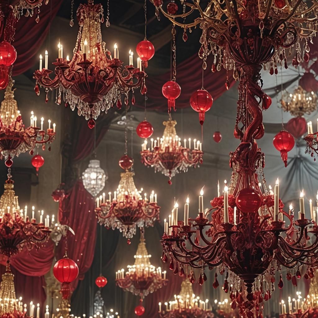 And then came the night of the Blood Moon Ball. The chandeli...