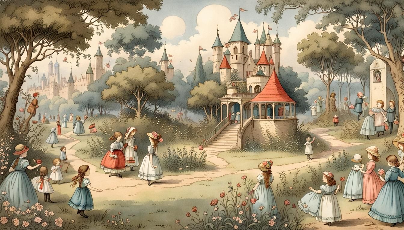 Dream Wonderland in Kate Greenaway Style