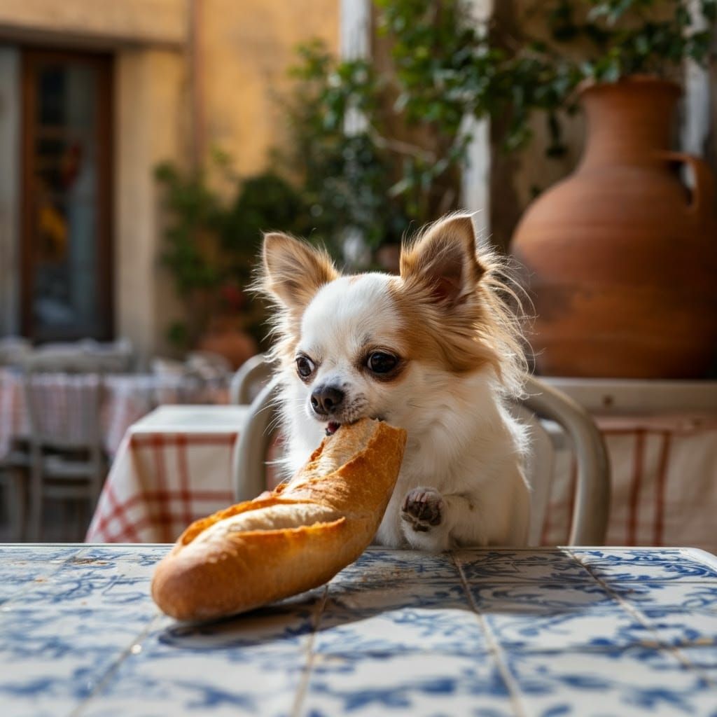 Charming Corsican Scene with a Delicate Chihuahua