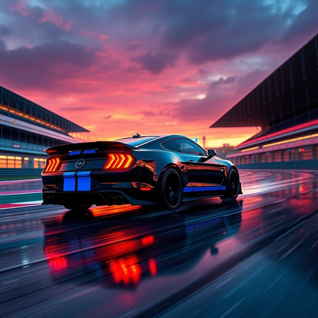 Mustang GT500 Races on Formula One Track