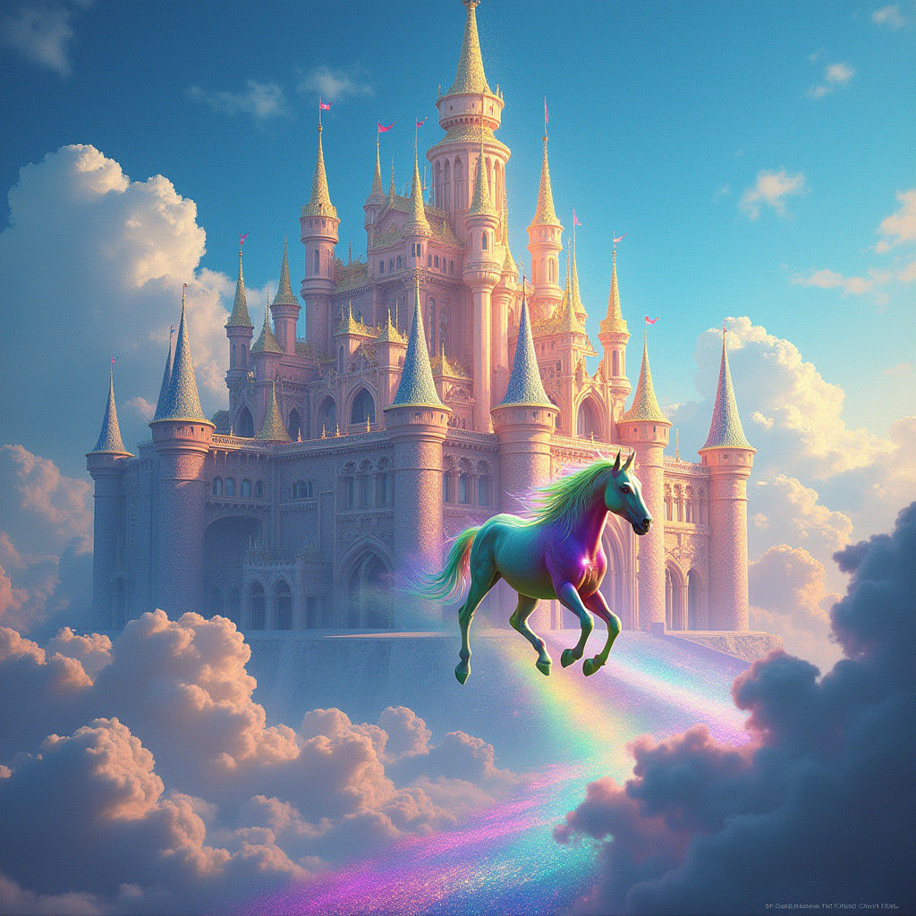 Rainbow Palace and Horse in the Sky