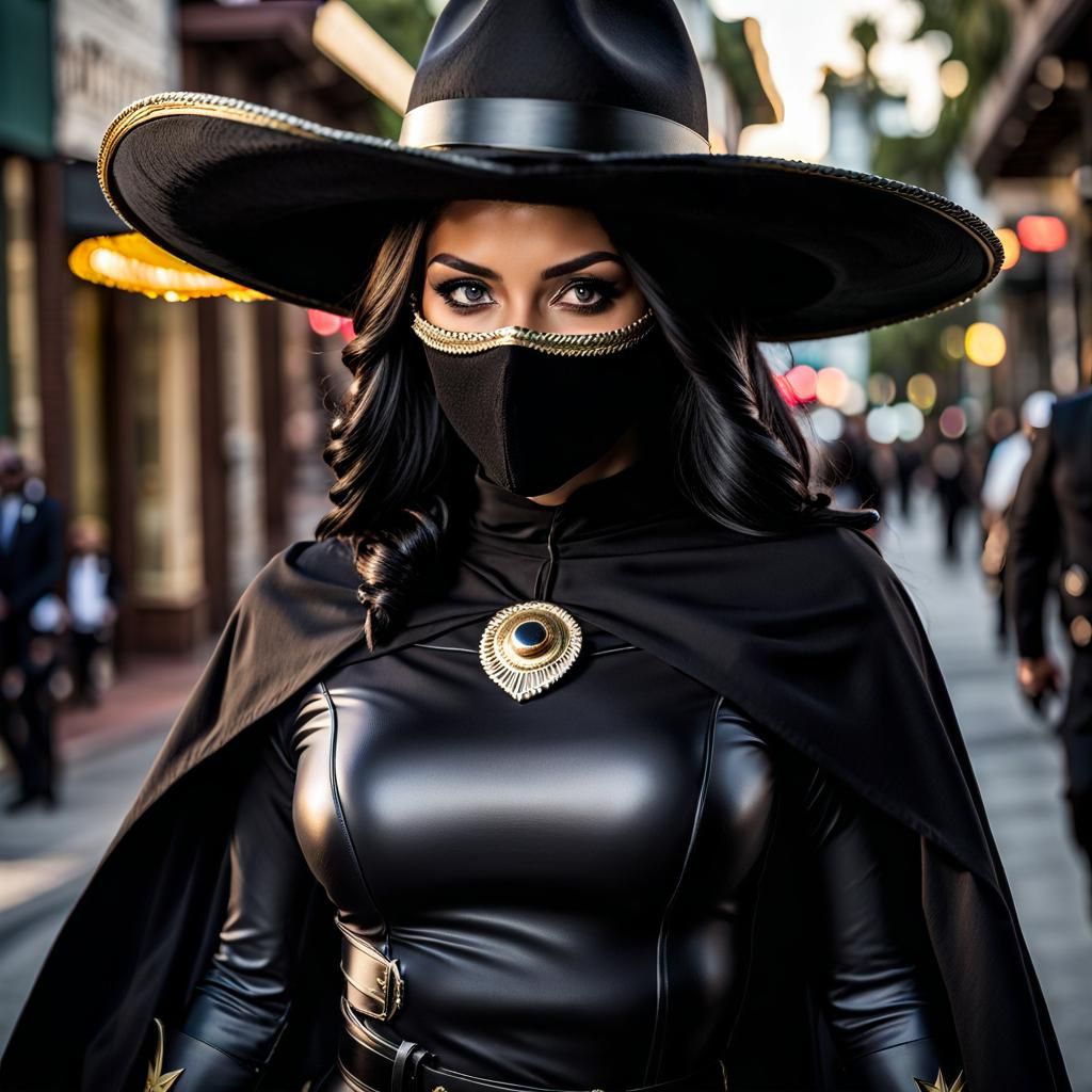 Dashing Masked Vigilante Defends California